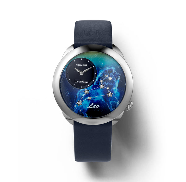 NSquare Astral Leo Blue Leather Men's Watch G0572-N64.5