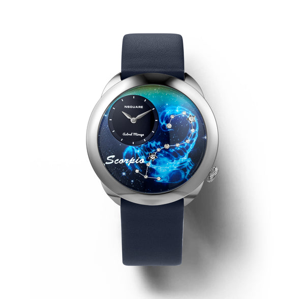 NSquare Astral Scorpio Blue Leather Men's Watch G0572-N64.8