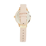 Natbyj Dazzle Light Pink Leather Strap Women Watch NAT0207