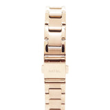 Natbyj Dazzle Rose Gold Stainless Steel Strap Women Watch NAT0207M