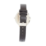 Natbyj Dream White Dial Black Leather Strap Women Watch NAT0308