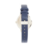 Natbyj Serendipity White Dial Deep Blue Leather Strap Women Watch NAT0502