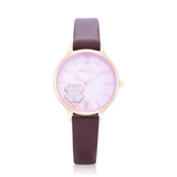 Natbyj Serendipity Brown Leather Strap Women Watch NAT0505