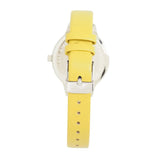 Natbyj First Love White Dial Yellow Leather Strap Women Watch NAT0603