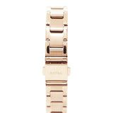 Natbyj First Love White Dial Gold Stainless Steel Strap Women Watch NAT0605M