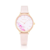 Natbyj First Love Pink Leather Strap Women Watch NAT0607