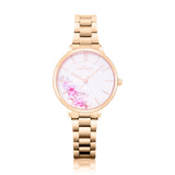 Natbyj First Love Rose Gold Stainless Steel Strap Women Watch NAT0607M