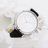 Natbyj Unity Black Leather Strap Women Watch NAT0801