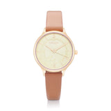 Natbyj Unity Brown Leather Strap Women Watch NAT0806