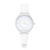 Natbyj Stargaze White Dial Cream Leather Strap Women Watch NAT0908