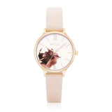 Natbyj Blossom Pink Leather Strap Women Watch NAT1007