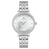 Naviforce Silver Dial Stainless Steel Strap Women Watch NF5017 S/W