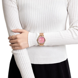 Naviforce Pink Dila & Rose Gold Milanese Strap Women Watch NF5028 RG/R