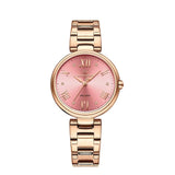 Naviforce Pink Dial Gold Stainless Steel Strap Women Watch NF5030 RG/R