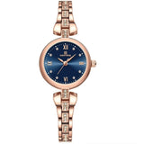 Naviforce Blue Dial Rose Gold Stainless Steel Strap Women Watch NF5034 RG/BE