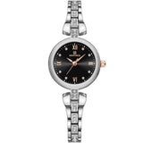 Naviforce Black Dial Silver Stainless Steel Strap Women Watch NF5034 S/B