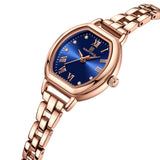 Naviforce Blue Dial Rose Gold Alloy Strap Women Watch NF5035 RG/BE