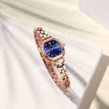 Naviforce Blue Dial Rose Gold Alloy Strap Women Watch NF5035 RG/BE