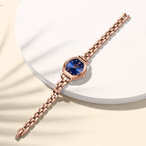 Naviforce Blue Dial Rose Gold Alloy Strap Women Watch NF5035 RG/BE