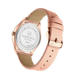 Naviforce Pink Dial Leather Strap Women Watch NF5038 RG/R