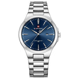 Naviforce Blue Dial Silver Stainless Steel Strap Men Watch NF9214 S/BE