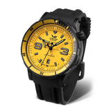 Vostok Europe Anchar Diver Automatic Black Silicone & Stainless Steel Strap Men's Watch NH35-510C530-BS