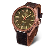 Vostok Europe Almaz Brown Leather Strap Men Watch NH35-320O516-L