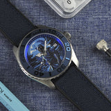 AG Collective The Shuriken Ninja Series Blue Dial Fabric Strap Men Watch G 8040 NIN-SHU