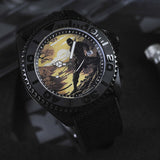 AG Collective The Shadow Ninja Series Dial Black Fabric Strap Men Watch G 8040 NIN-SHA