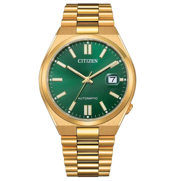 Citizen Tsuyosa Automatic Green Dial Gold Stainless Steel Men's Watch NJ0152-51X