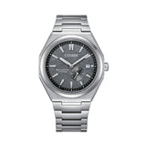 Citizen Zenshin Mechanical Silver Stainless Steel Strap Men Watch NJ0180 Series