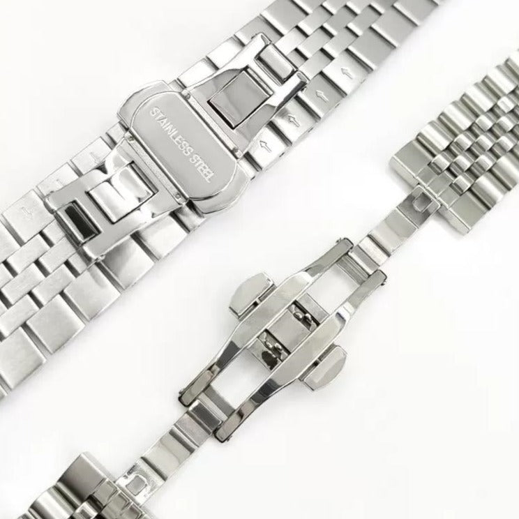 Stainless Steel Watch Bracelet: Butterfly Clasp – H2 Hub