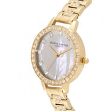 Olivia Burton Treasure Demi Dial Gold Bracelet Women Watch OB16MOP33