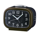 Seiko Clock Alarm Clock Black Dial Resin Case QHK060B