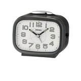 Seiko Alarm Clock White Dial Black Case QHK060K