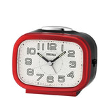 Seiko Alarm Clock White Dial Red Case QHK060R