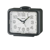 Seiko Alarm Clock White Dial Black Case QHK061K