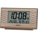 Seiko Digital Table Clock Metallic Pink QHL094P