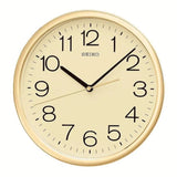 Seiko Yellow Dial Round Wall Clock QXA020A