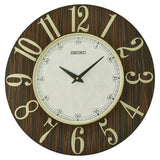 Seiko Clock Brown Dial Wall Clock QXA800Z