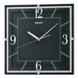 Seiko Black Dial Square Lanvin Wall Clock QXA821K