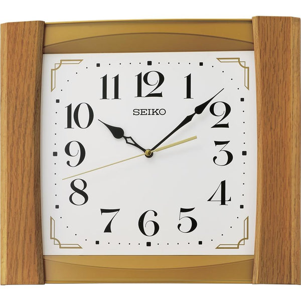 Seiko Wooden Case Wall Clock QXA827B