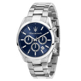 Maserati Attrazione Blue Dial Silver Stainless Steel Strap Men Watch R8853151005