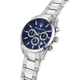 Maserati Attrazione Blue Dial Silver Stainless Steel Strap Men Watch R8853151005