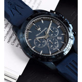 Maserati Sport Chronograph Blue Rubber Strap Men Watch R8871612042