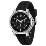 Maserati Successo Black Rubber Strap Men Watch R8871621014