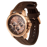 Maserati Successo Brown Silicone Strap Men Watch R8871621039