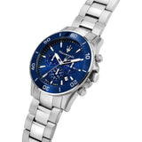 Maserati Competizione Blue Dial Silver Stainless Steel Strap Men Watch R8873600002