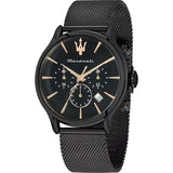 Maserati Epoca Black Milanese Strap Men Watch R8873618013