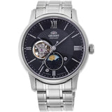 Orient Automatic Black Dial Silver Stainless Steel Strap Men Watch RA-AS0008B10B